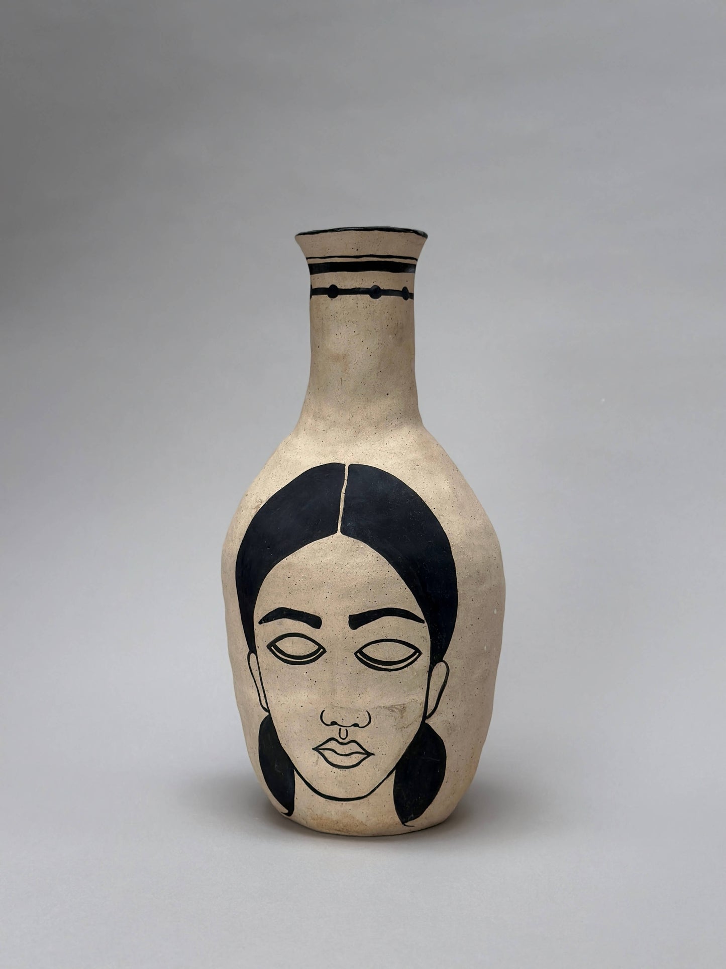 Self-portrait vase (bottle)