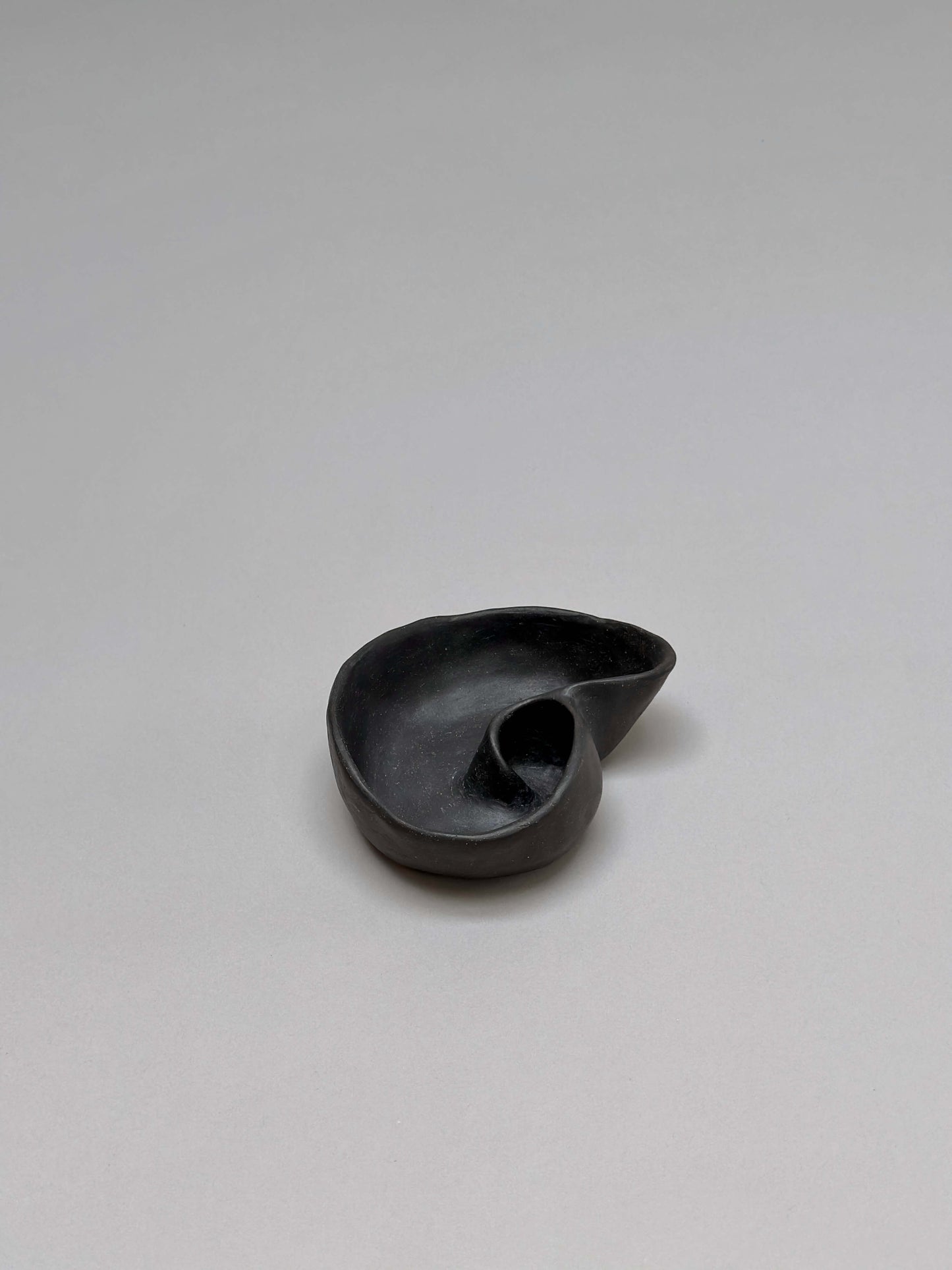 Black Shell Shaped Piece