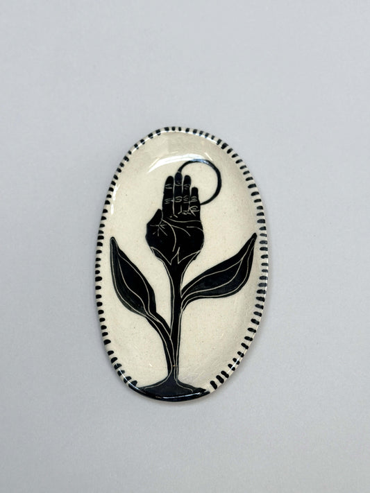 Hand-Flower Plate