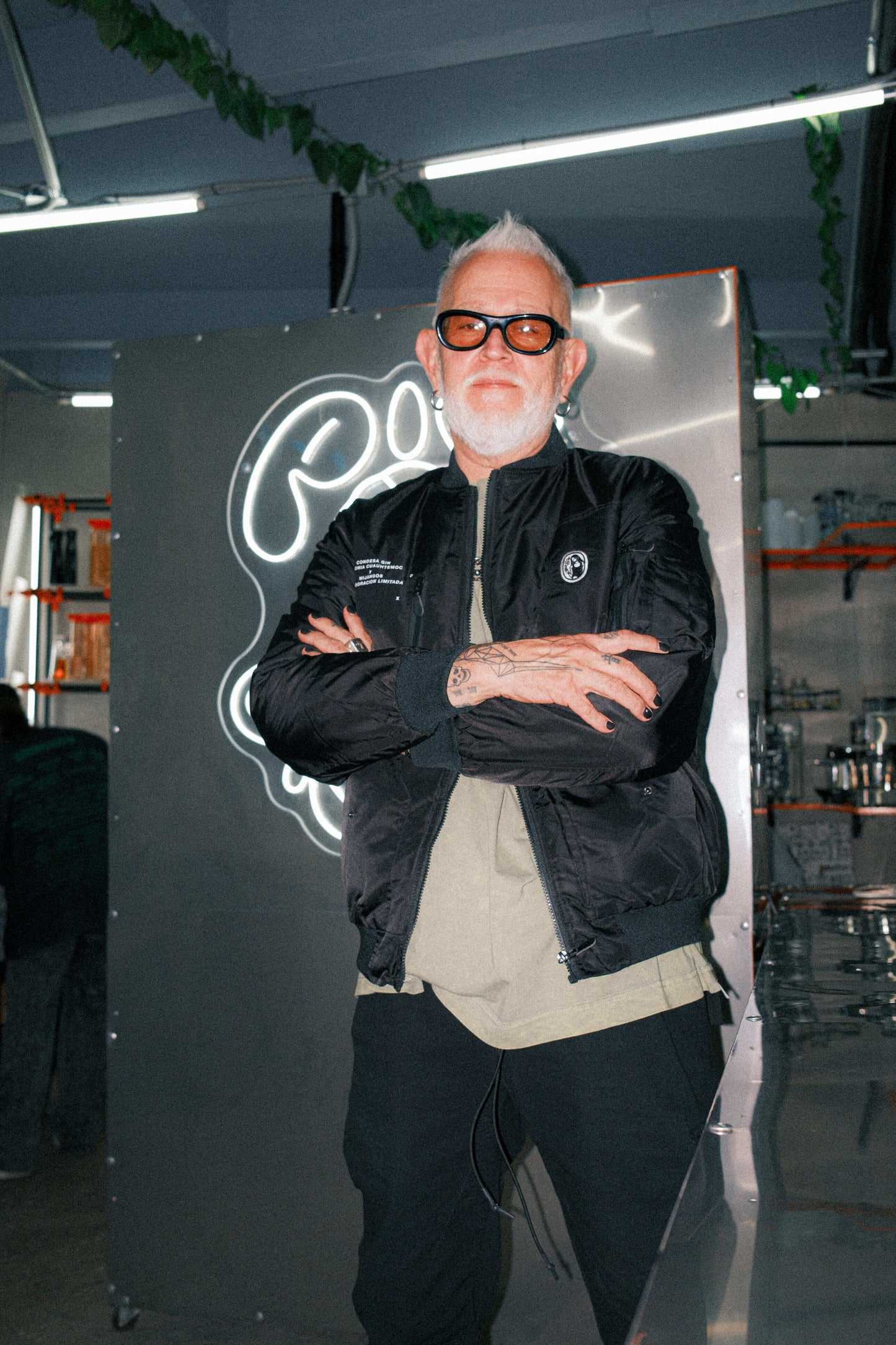 MANO BLANCA BOMBER JACKET - CONDESA GIN x MIJANGOS x MACHINA