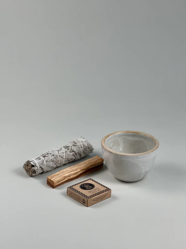 LARGE SMUDGE STONEWARE SET