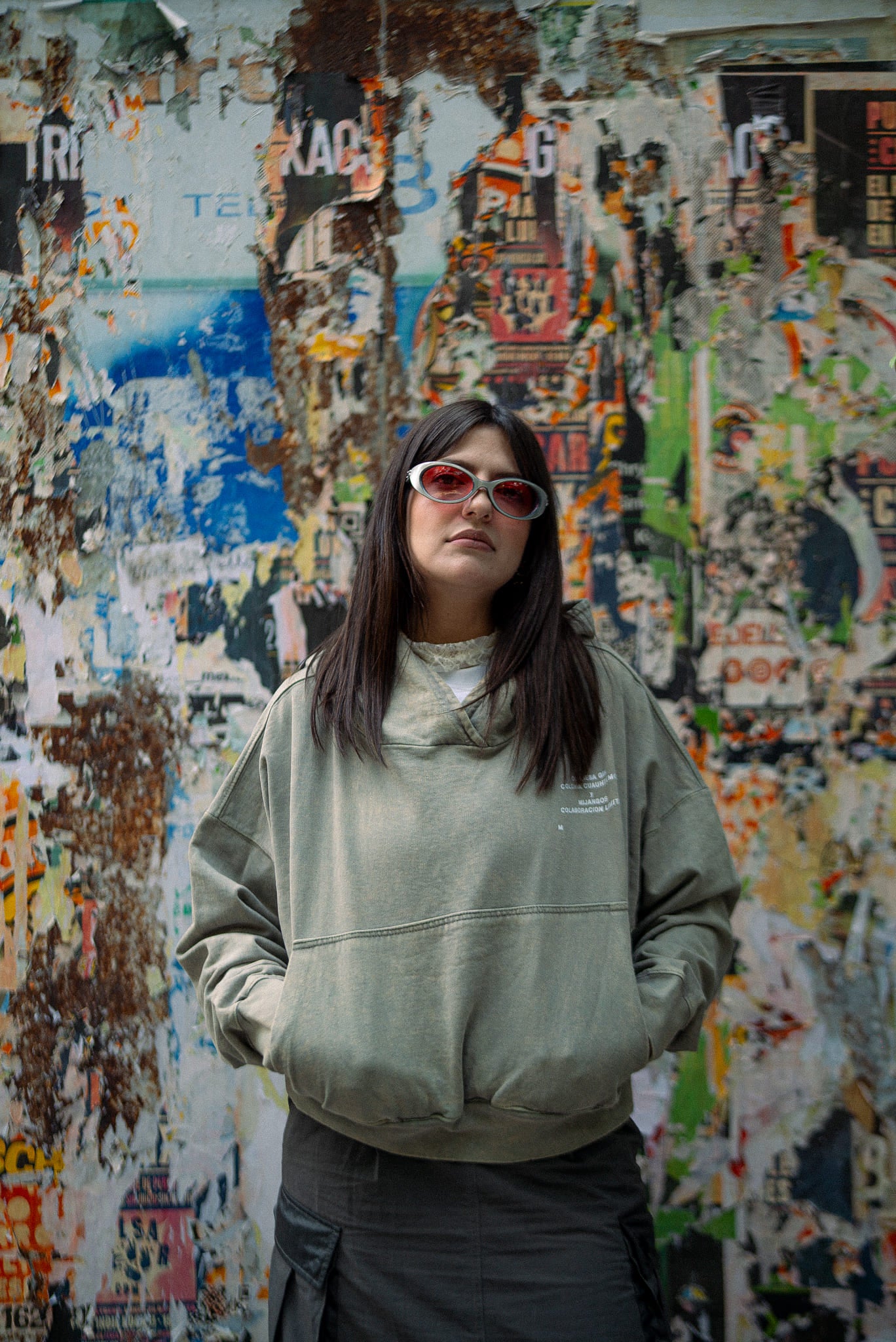 WASHED GREEN BOYFRIEND HOODIE